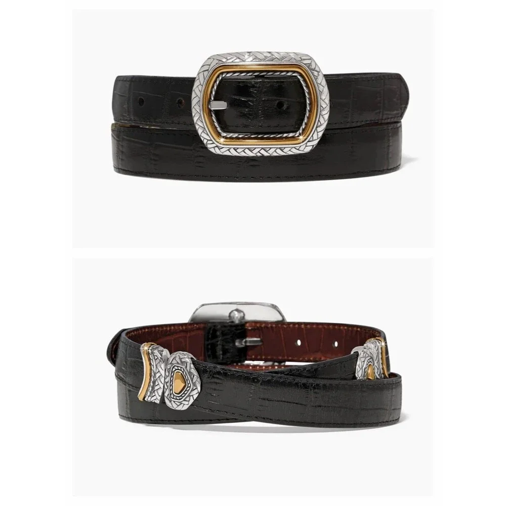 Brighton Marcus Two-Tone Reversible Belt Size M 30